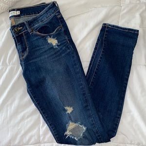 Bullhead Skinny Distressed Jeans